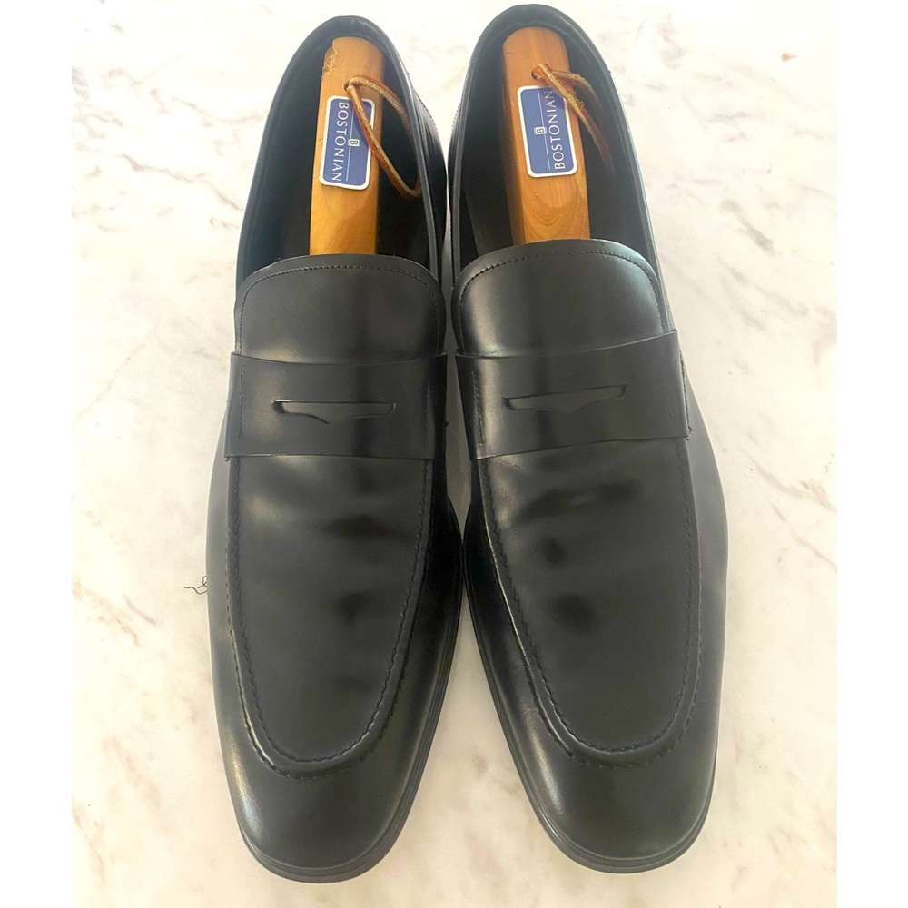 Salvatore Ferragamo Men's Black Leather Penny Dress Loafers Shoes Size 11.5 (45)